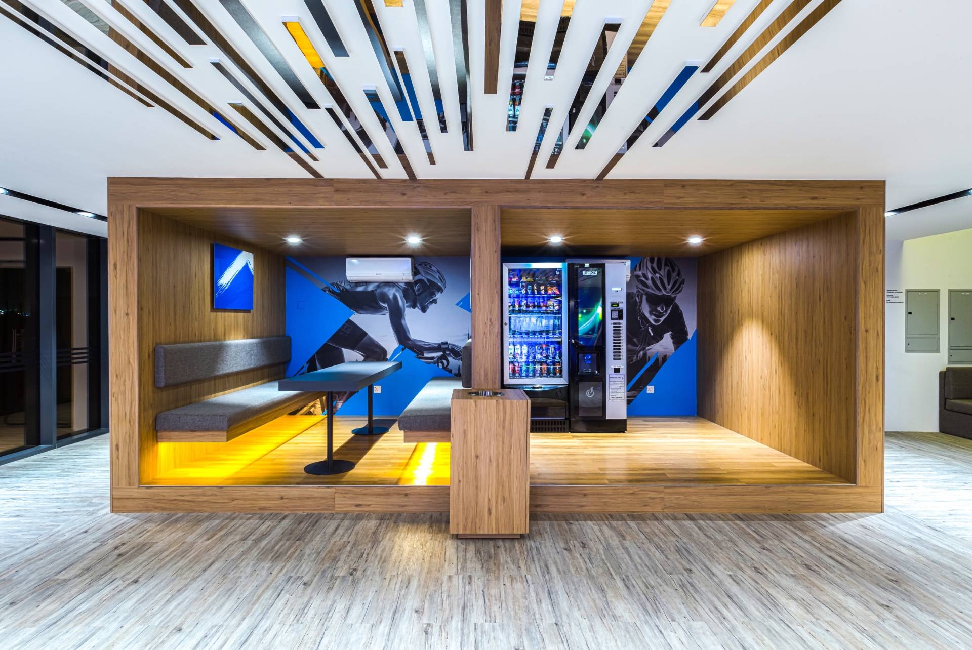 hospitality pods for cycling pavillion in Dubai